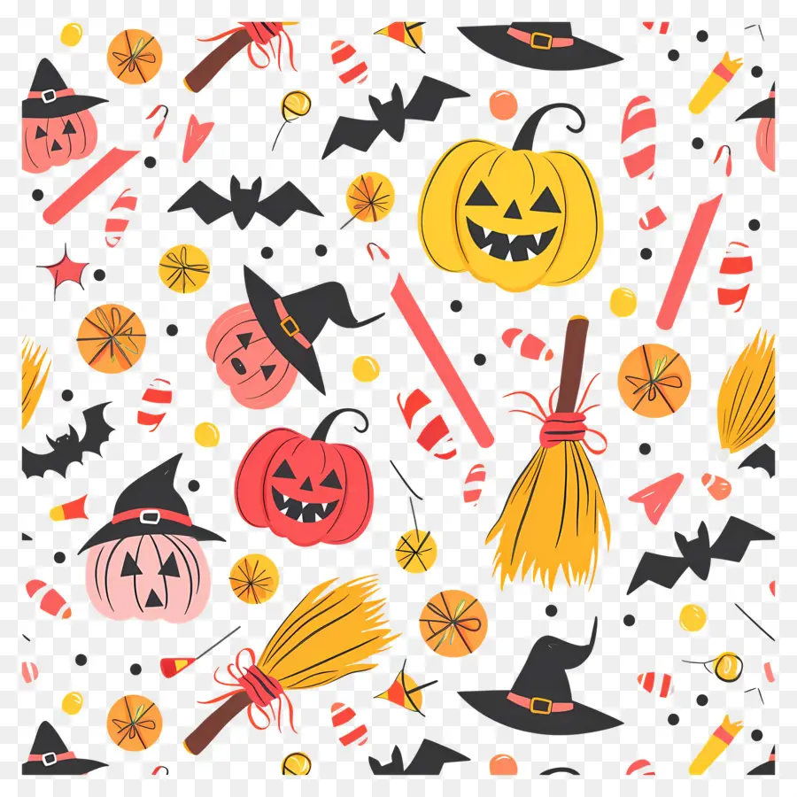 Fundo De Halloween，Padrão De Halloween PNG