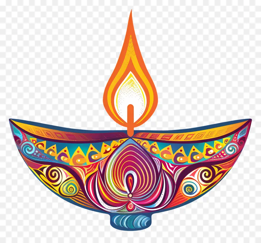 Diwali Diya，Lâmpada Decorativa PNG