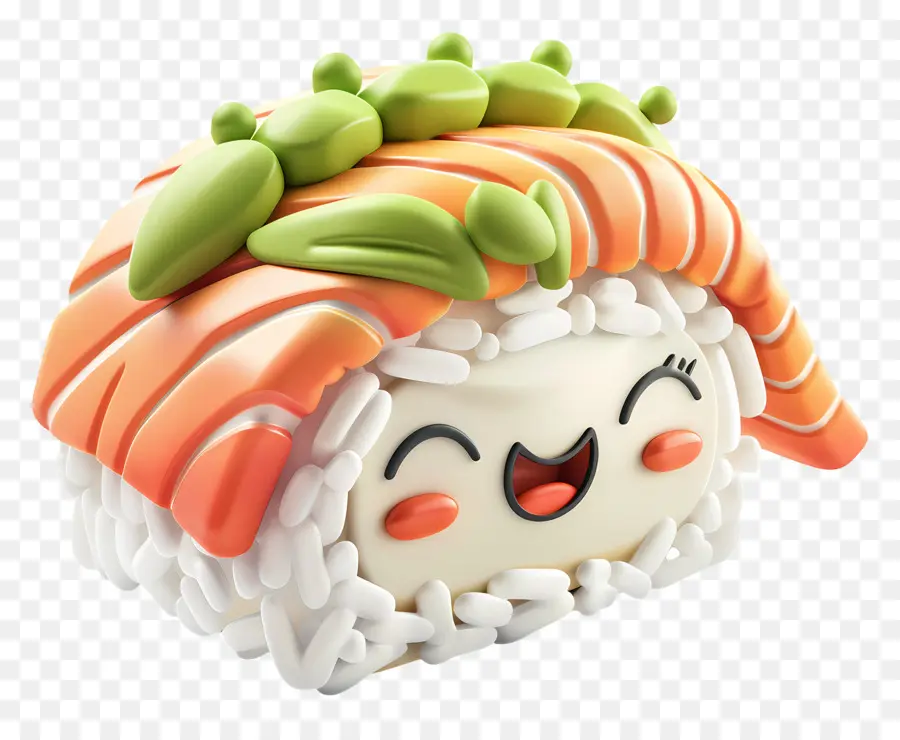 Sushi De Desenho Animado，Sushi Com Legumes PNG