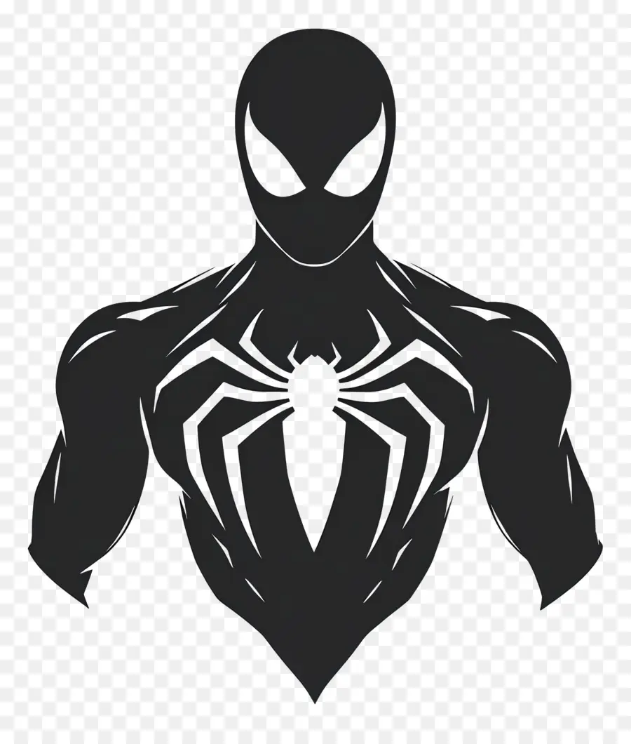 Homem Aranha Em Pé，Silhueta Do Homem Aranha Negro PNG