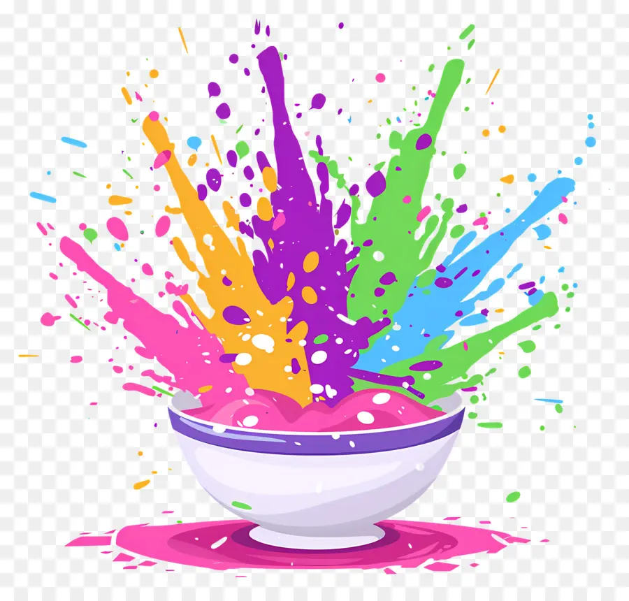 Fundo Holi，Respingo De Cor PNG