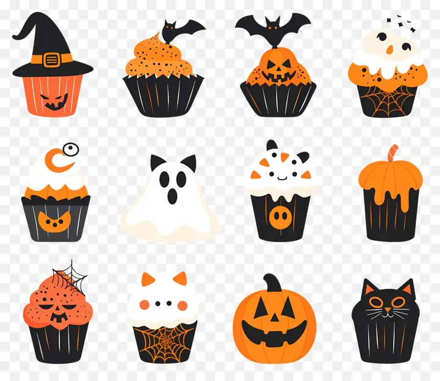 Bolinhos De Halloween，Gato PNG