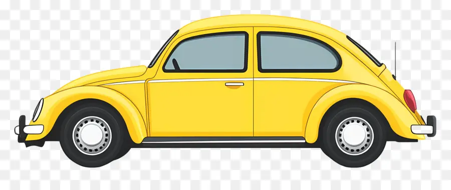 Carro Animado，Carro Amarelo PNG