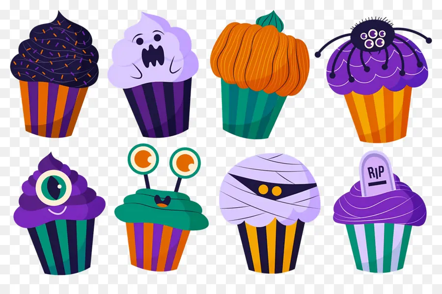 Bolinhos De Halloween，Sobremesa PNG