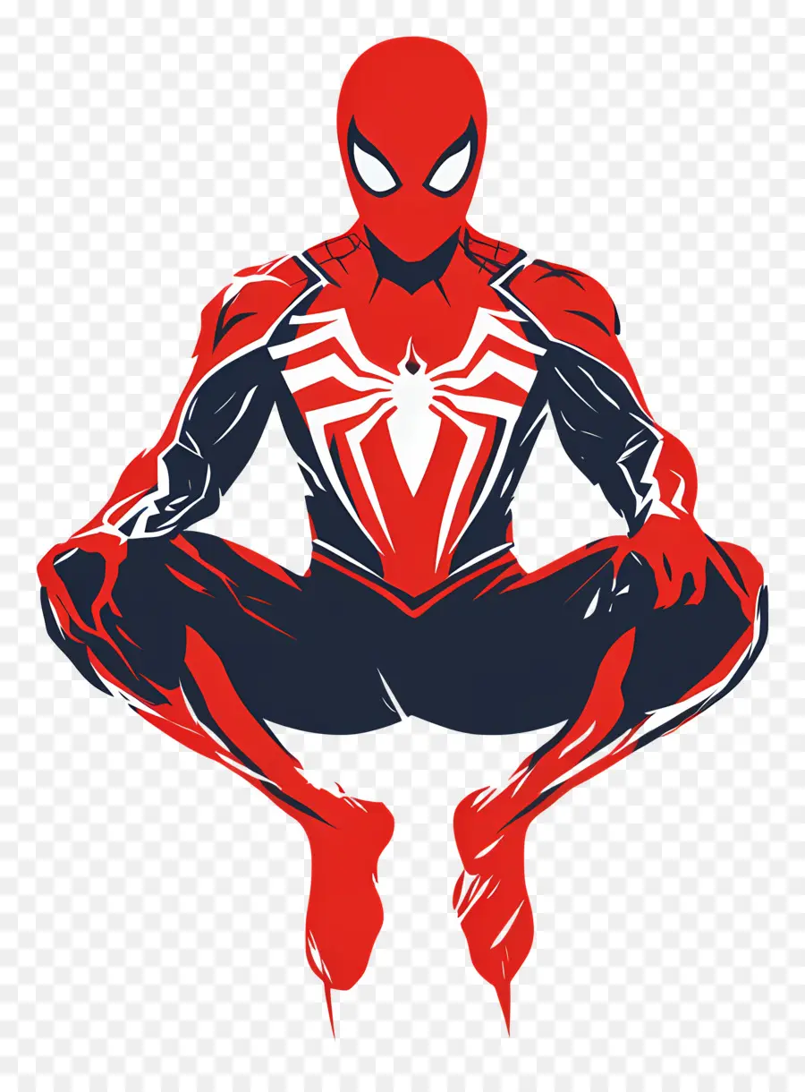 Homem Aranha Em Pé，Homem Aranha Sentado PNG