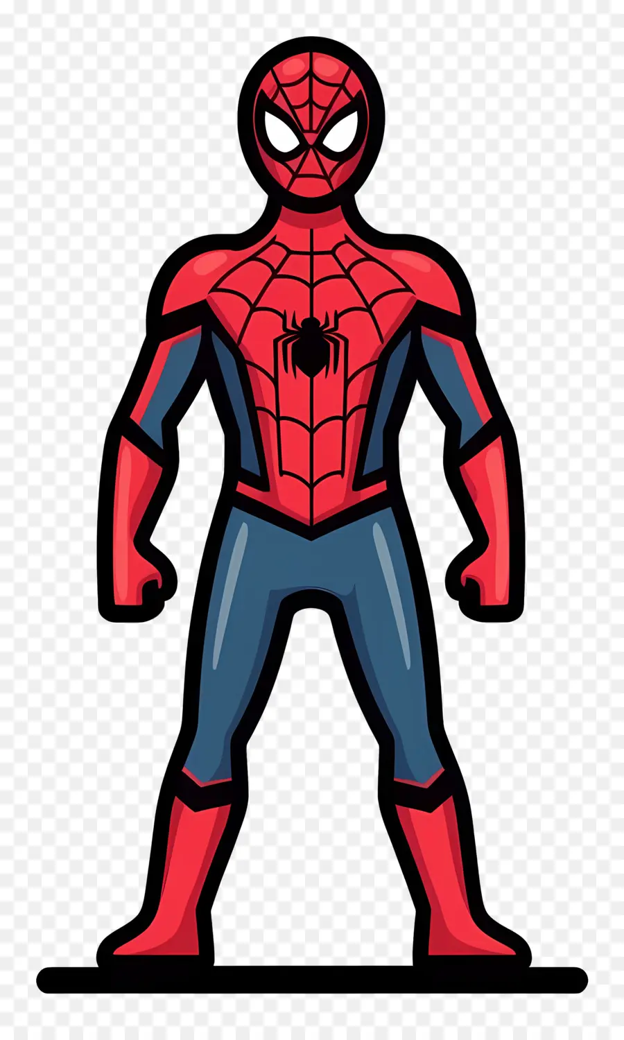 Homem Aranha Em Pé，Silhueta De Super Herói PNG