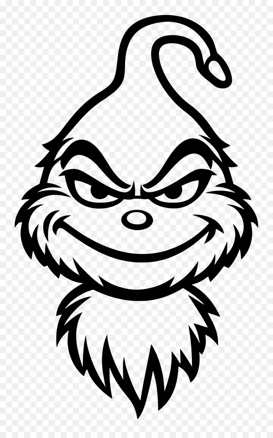 Grinch，Rosto Sorridente PNG