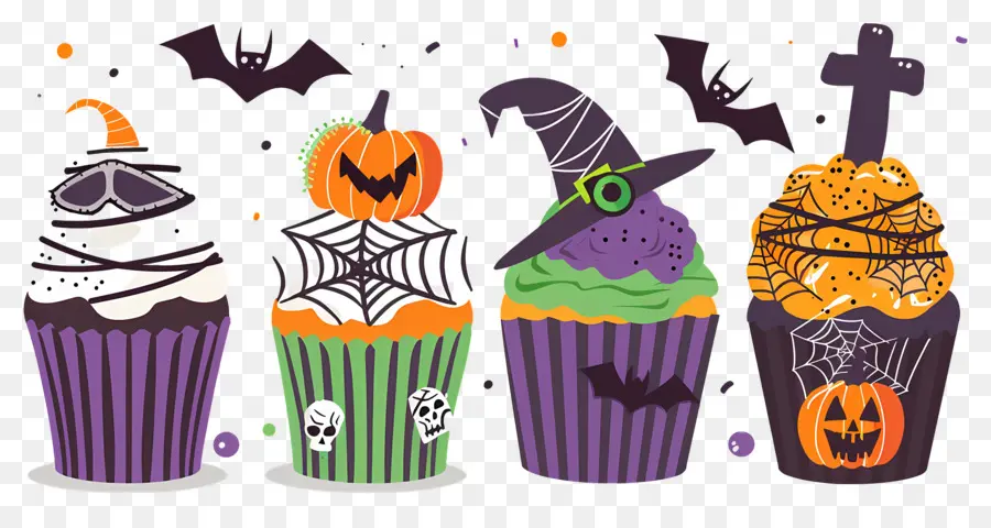 Bolinhos De Halloween，Aranha PNG