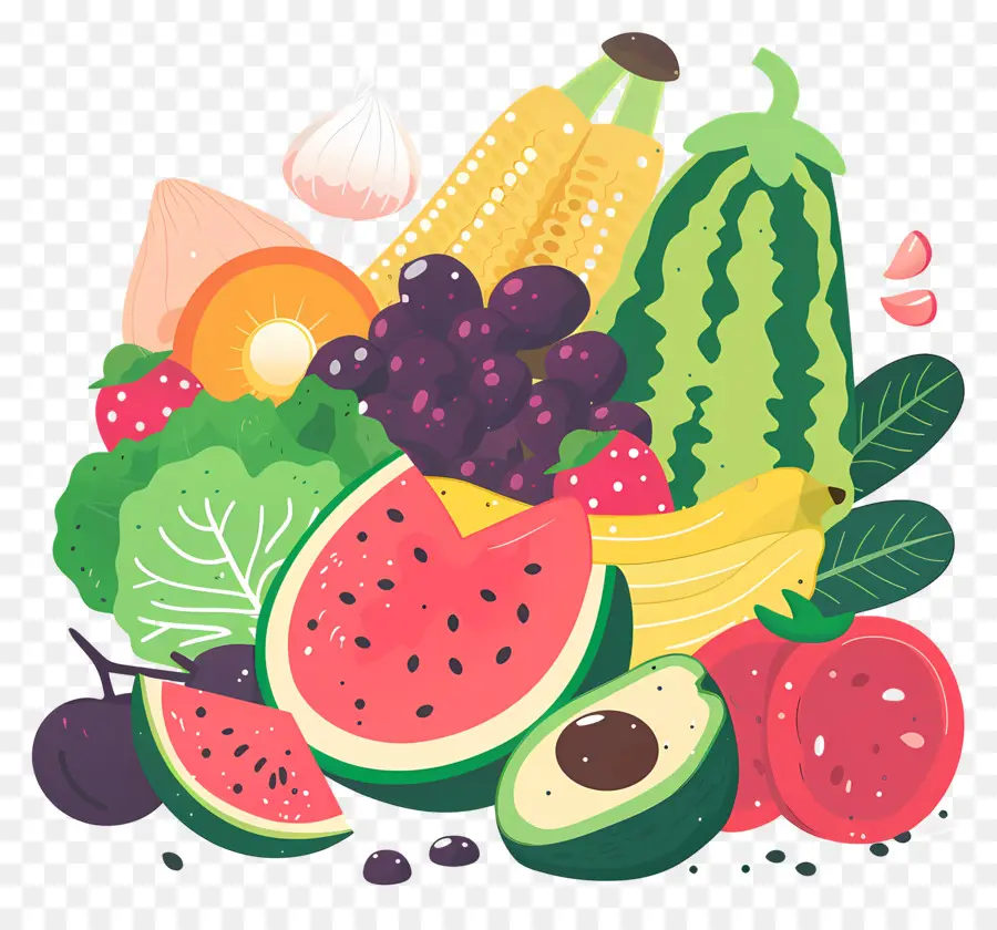 Fundo Alimentar，Frutas E Legumes PNG