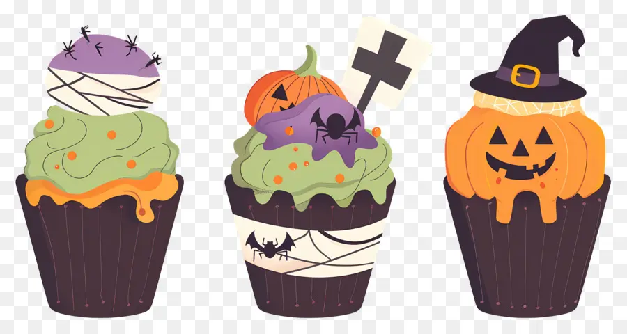 Bolinhos De Halloween，Aranha PNG