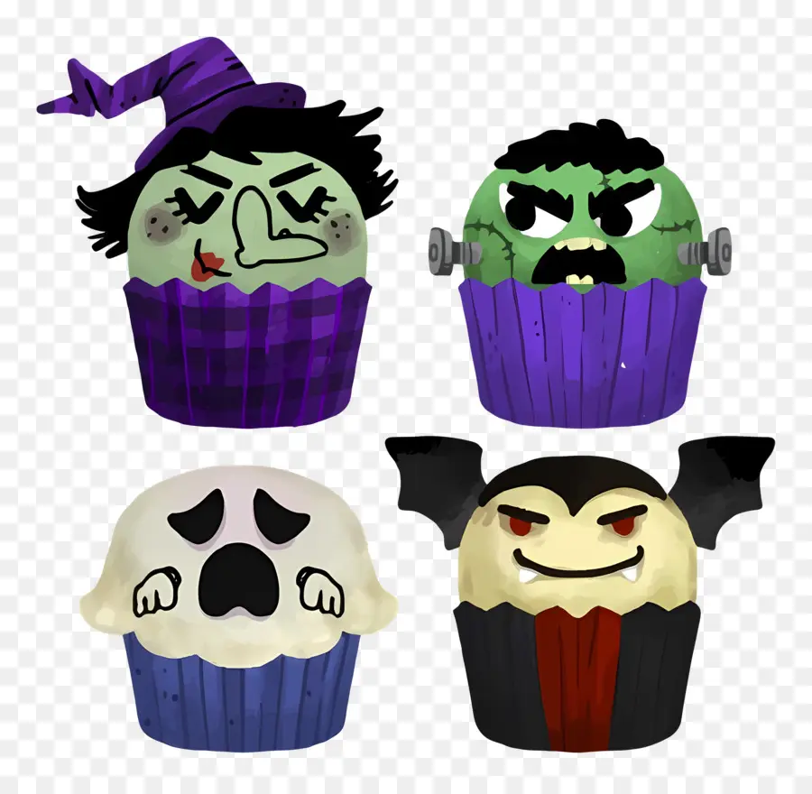 Bolinhos De Halloween，Bruxa PNG