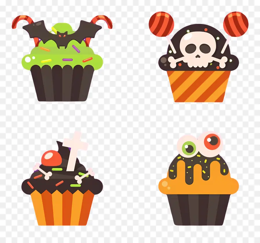 Bolinhos De Halloween，Sobremesa PNG