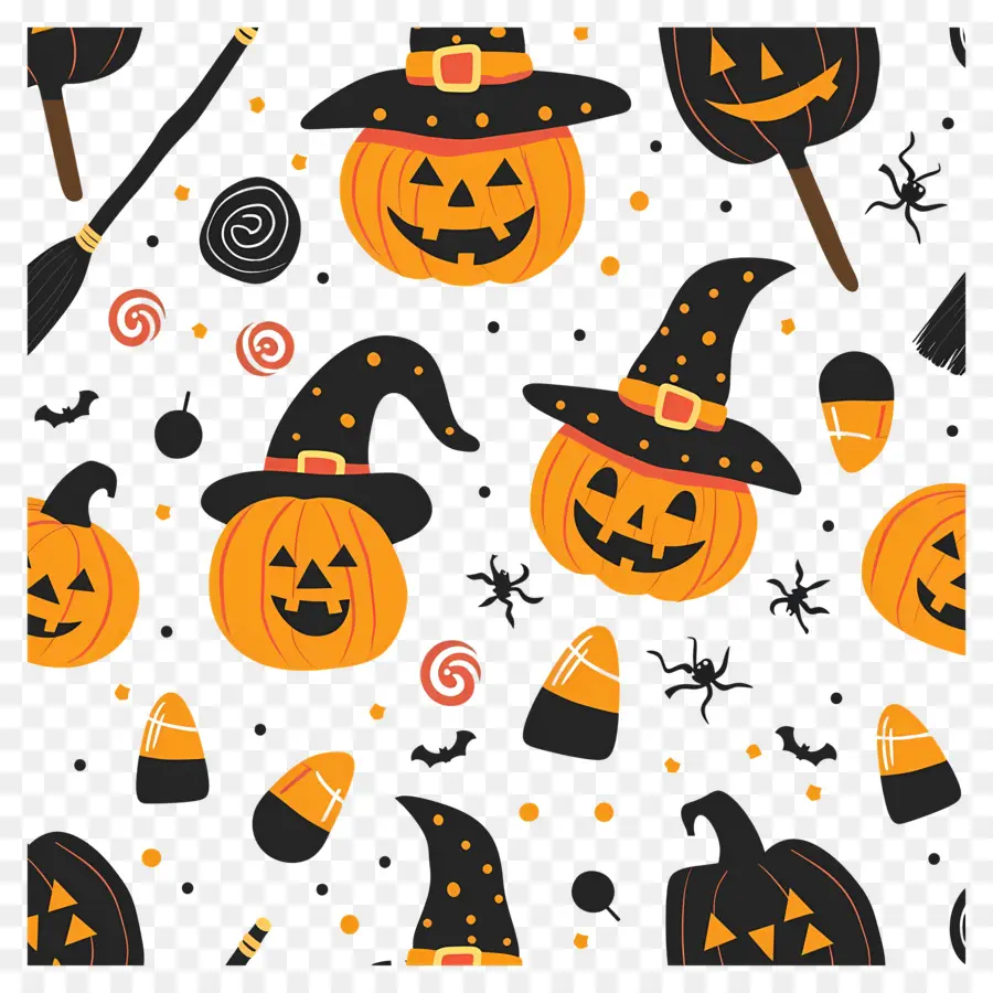 Fundo De Halloween，Padrão De Halloween PNG