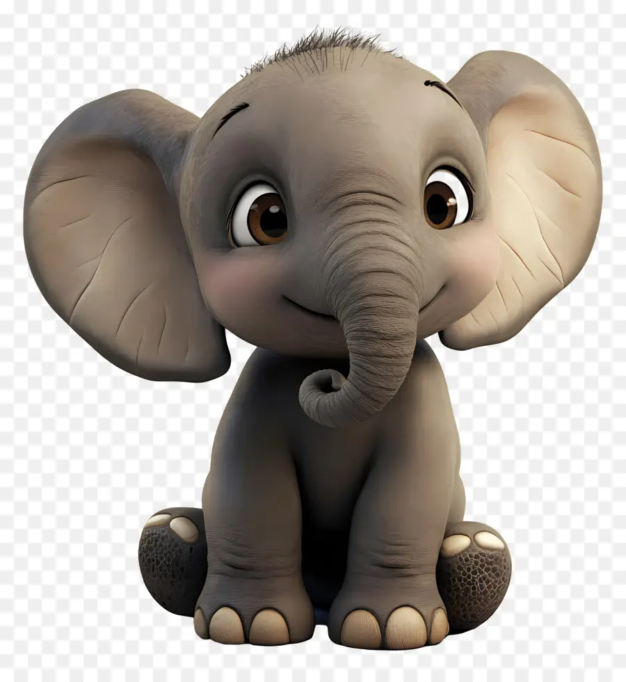 Bebê Elefante，Elefante Fofo PNG