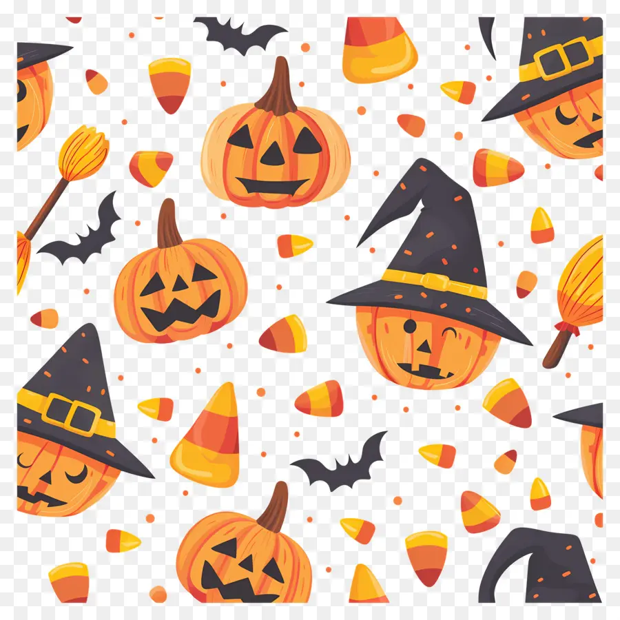 Fundo De Halloween，Padrão De Halloween PNG