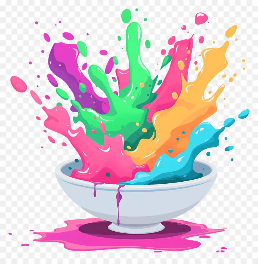 Fundo Holi，Respingo De Cor PNG