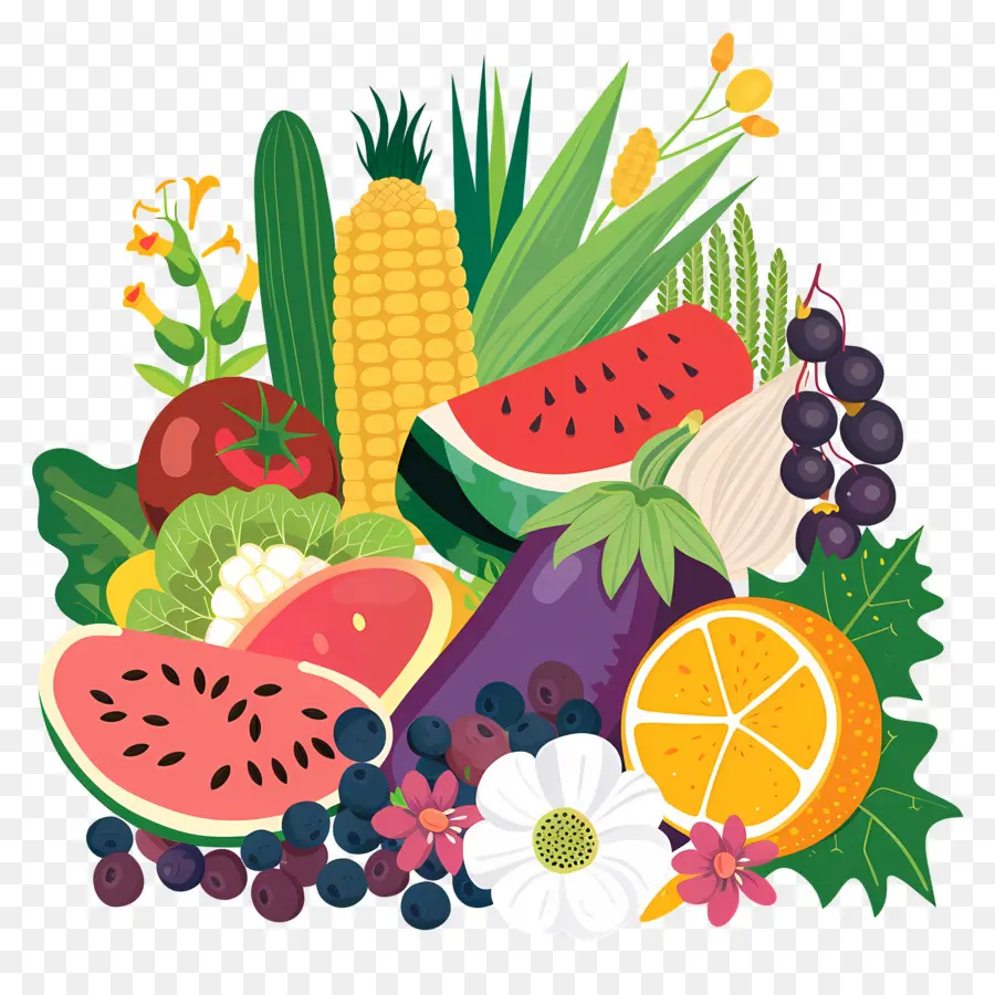 Fundo Alimentar，Frutas E Legumes PNG