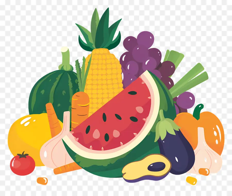 Fundo Alimentar，Frutas E Legumes PNG