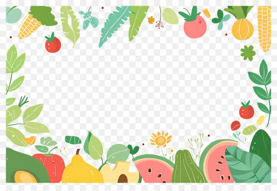 Fundo Alimentar，Doodles De Vegetais PNG