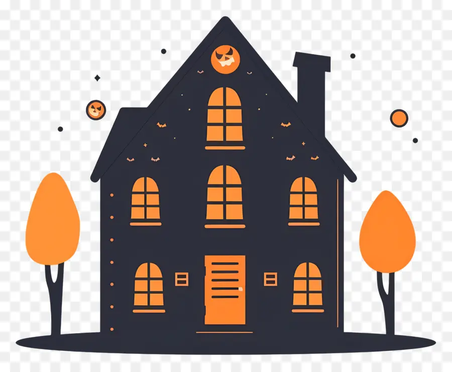 Casa De Halloween，Casa Assombrada PNG