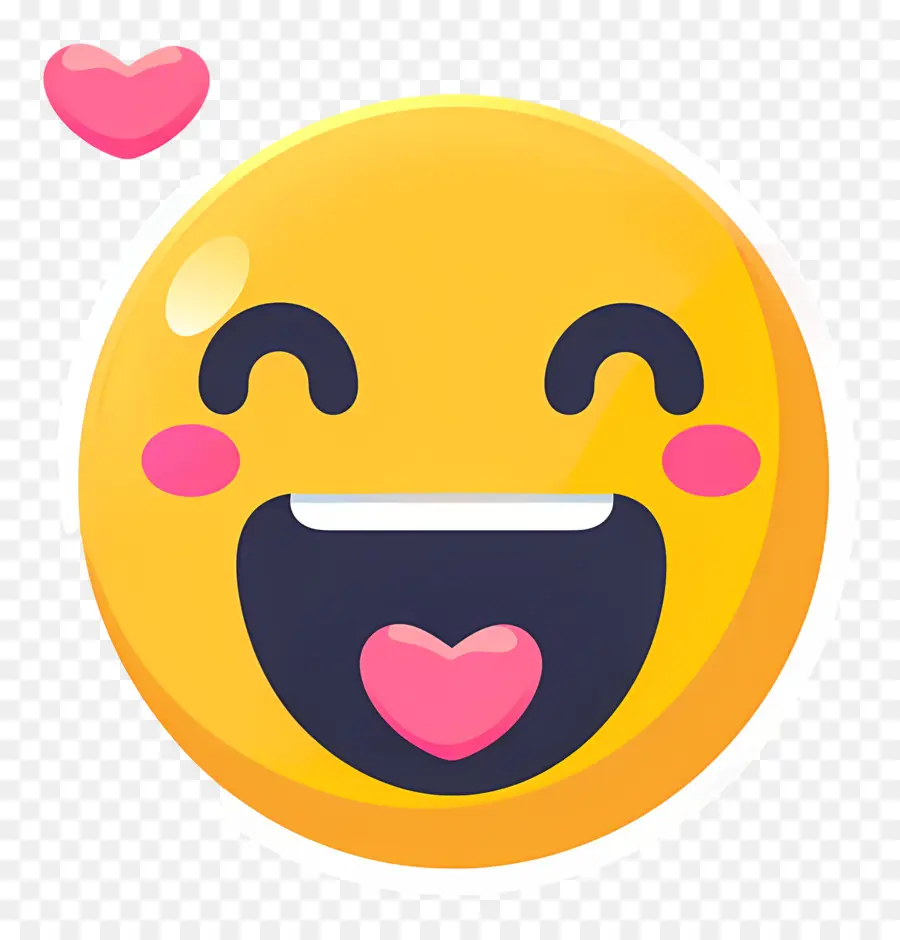 Beijo Sorridente，Emoji Risonho PNG