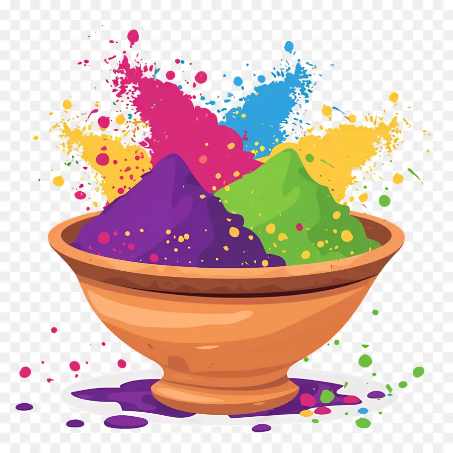 Fundo Holi，Pó Colorido PNG