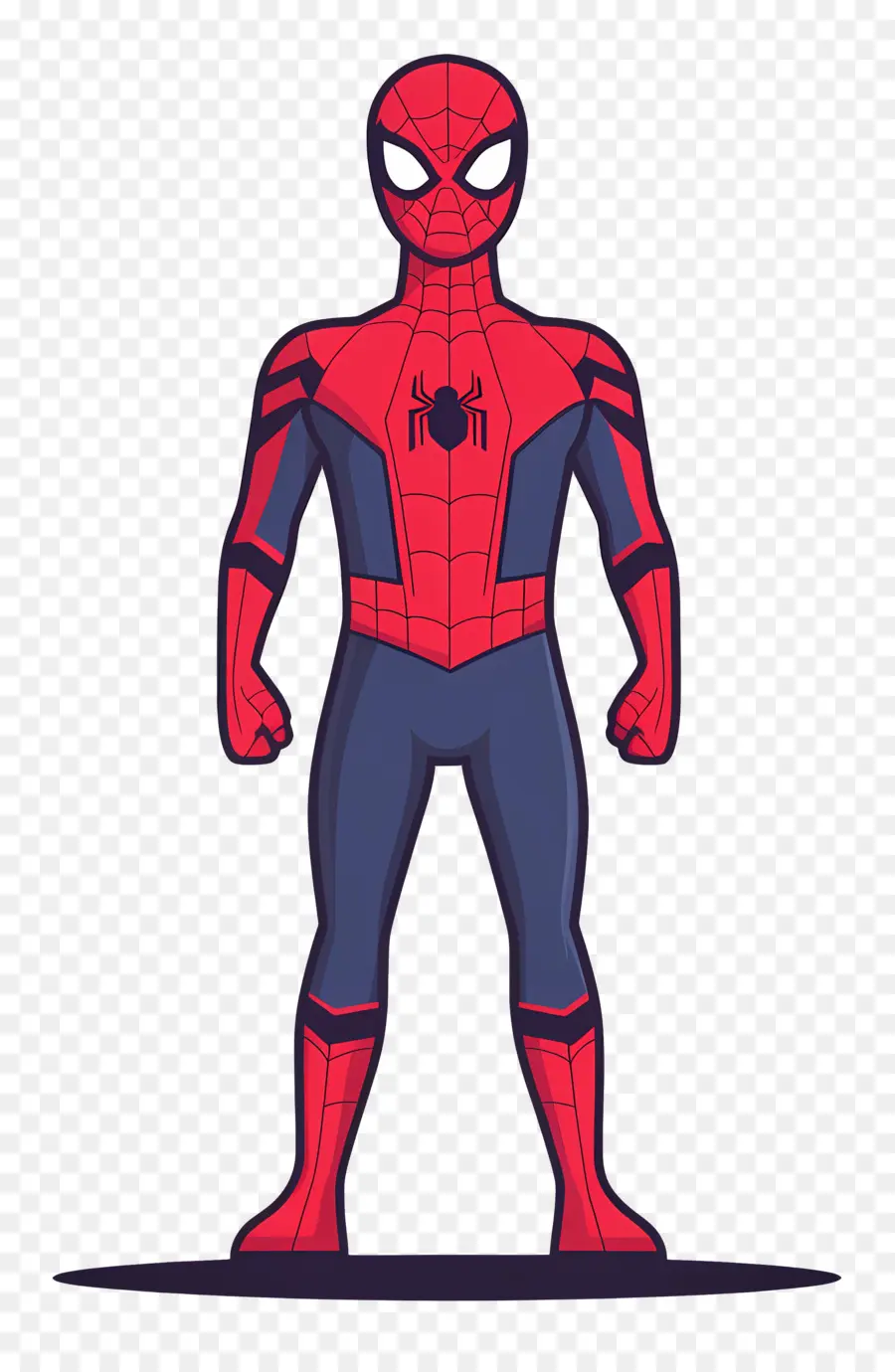 Homem Aranha Em Pé，Silhueta De Super Herói PNG