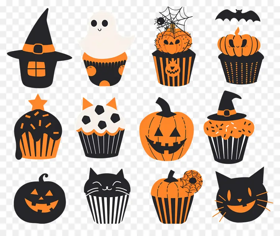 Bolinhos De Halloween，Gato PNG