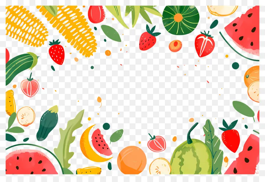 Fundo Alimentar，Quadro De Frutas PNG