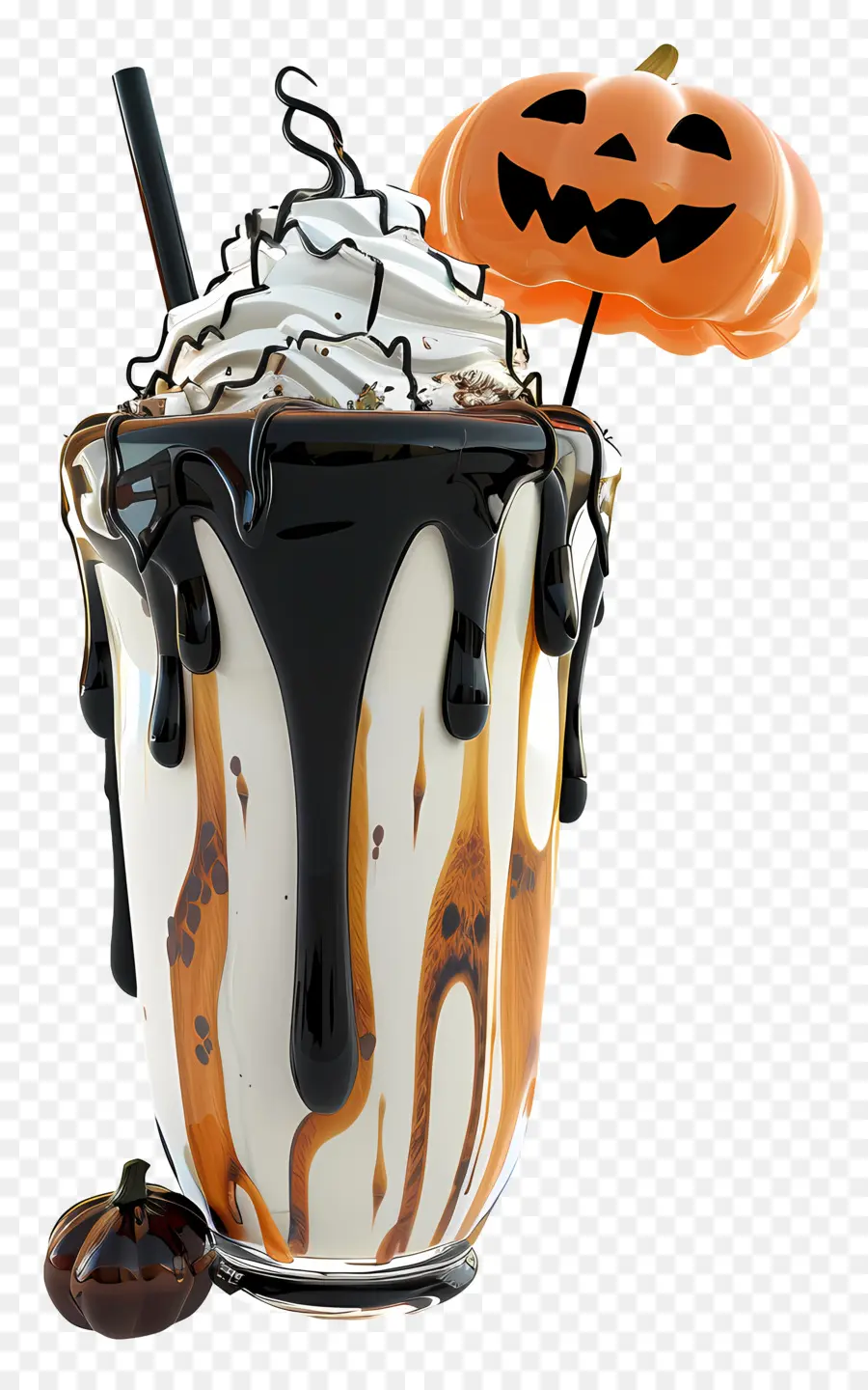 Batido De Halloween，Milk Shake De Abóbora PNG