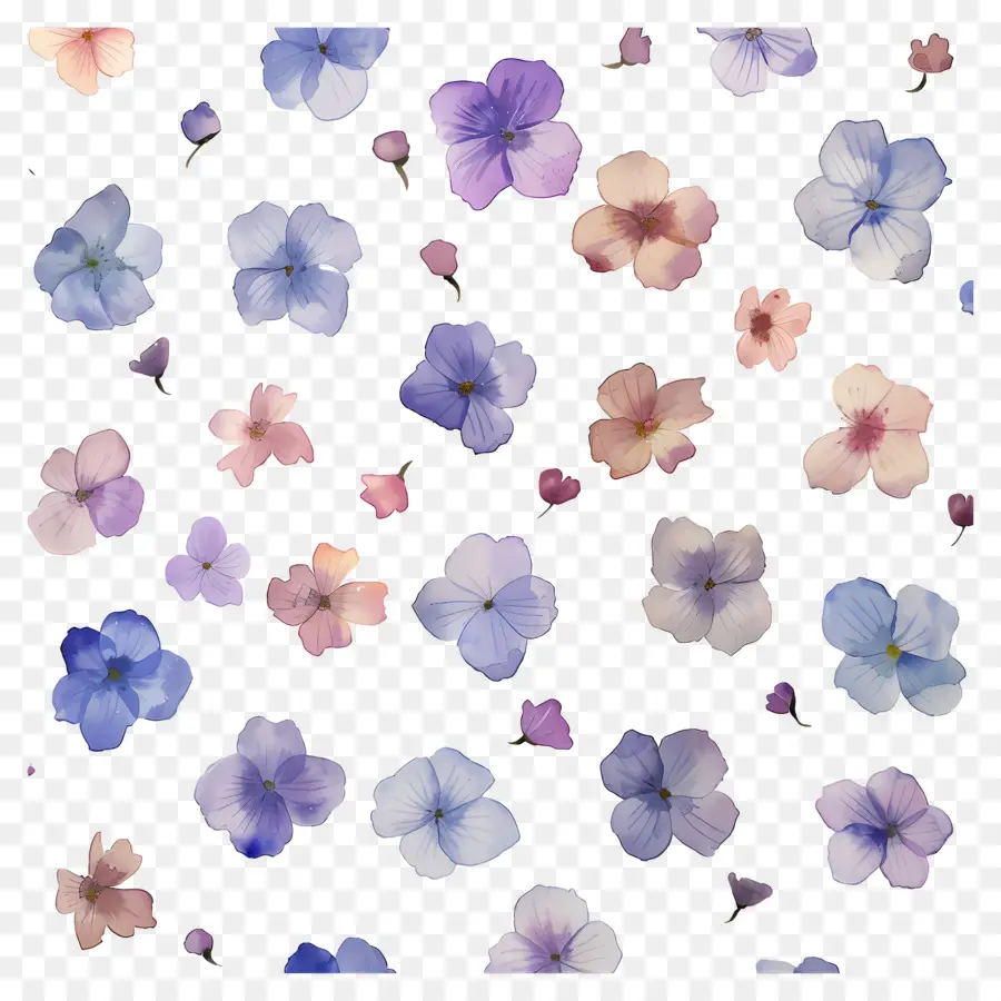 Fundo De Flor，Flores Pastel PNG