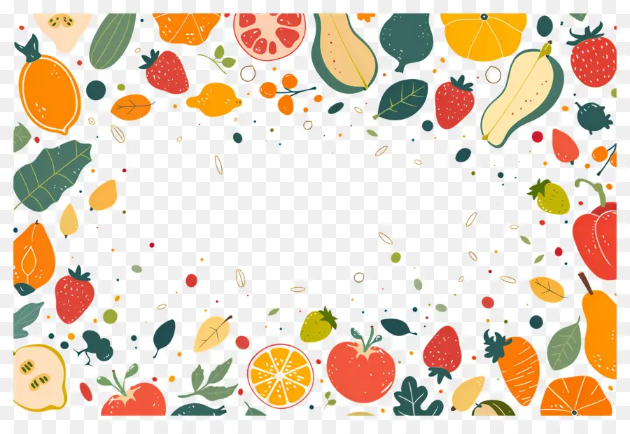 Fundo Alimentar，Quadro De Frutas PNG