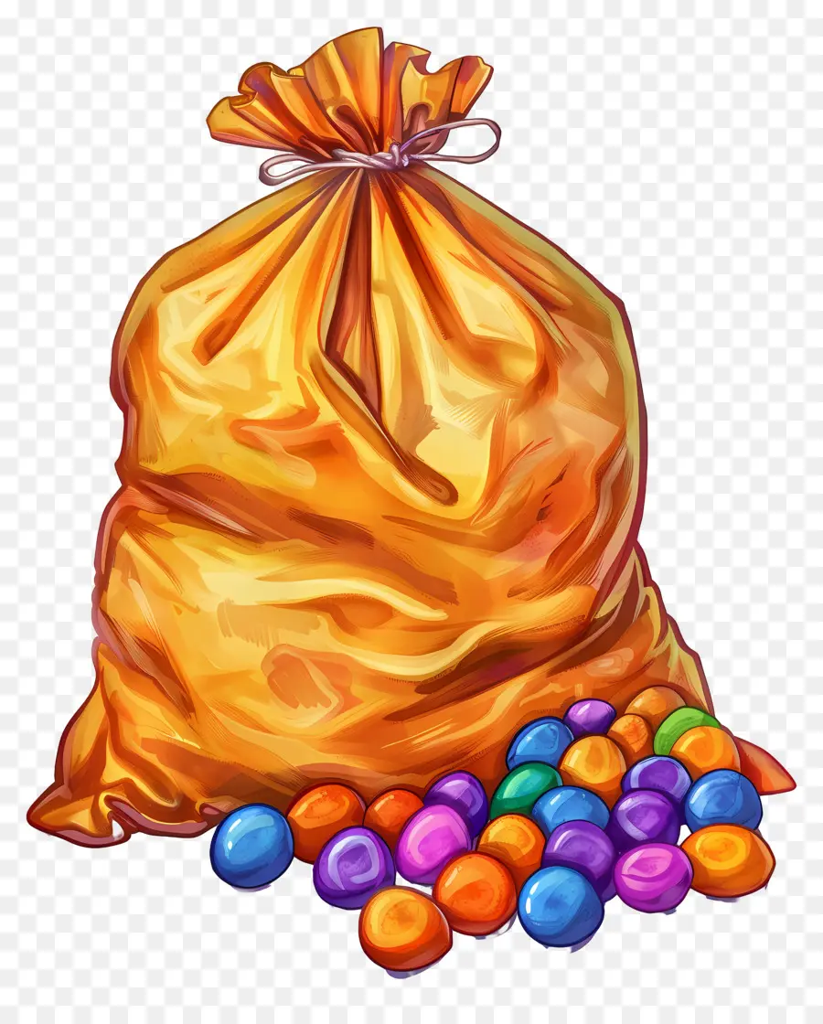 Saco De Doces，Colorido PNG