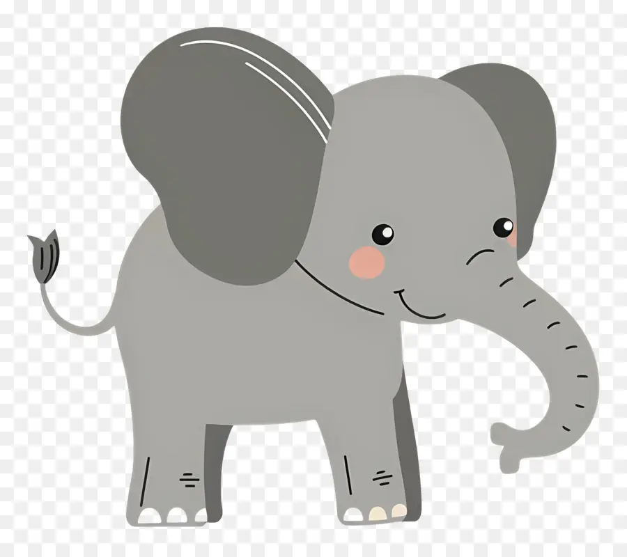 Elefante Fofo，Elefante De Desenho Animado PNG