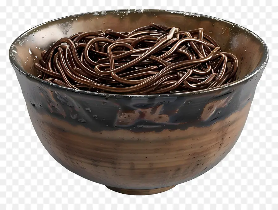 Macarrão Soba，Macarrão Marrom PNG