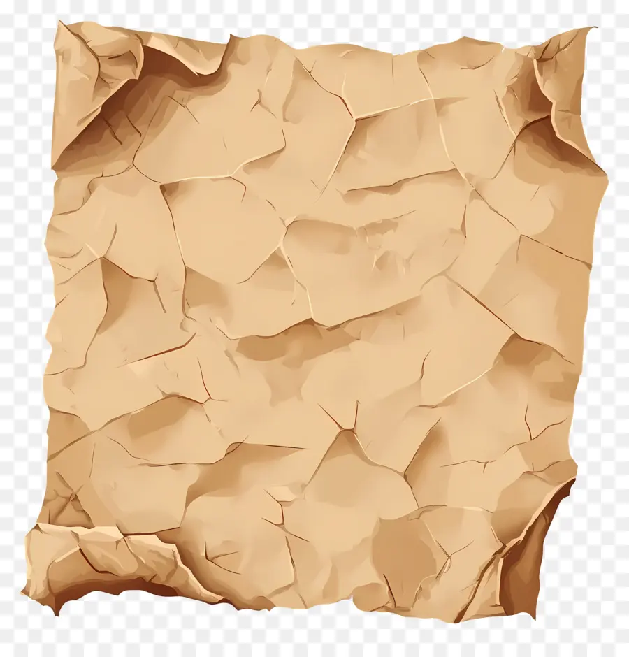 Papel Velho Enrugado，Papel Velho PNG