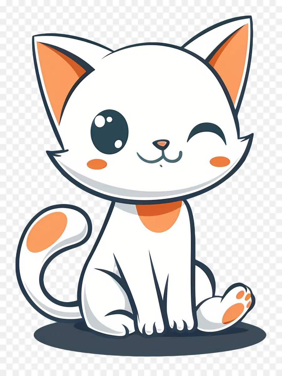 Gato Kawaii，Gato Fofo PNG