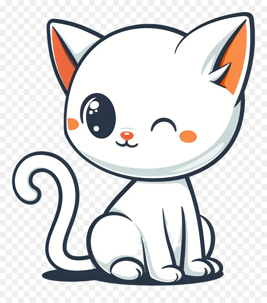 Gato Kawaii，Gato Fofo PNG