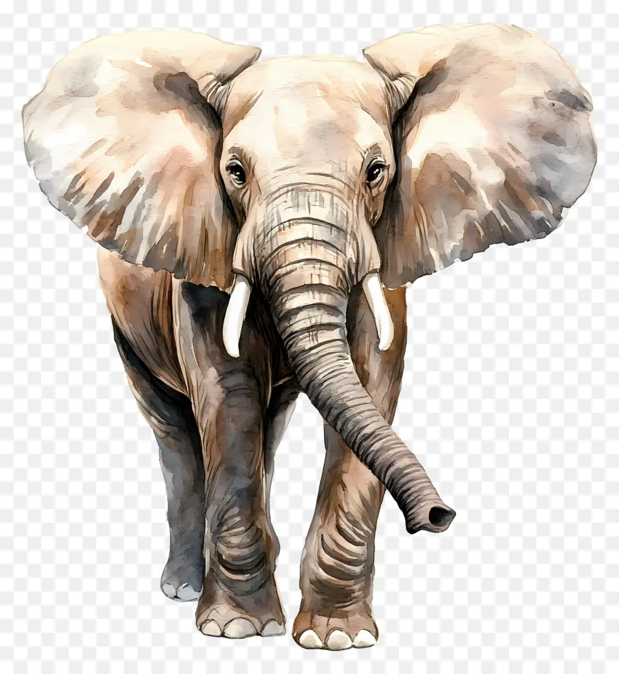 Elefante Aquarela，Elefante PNG