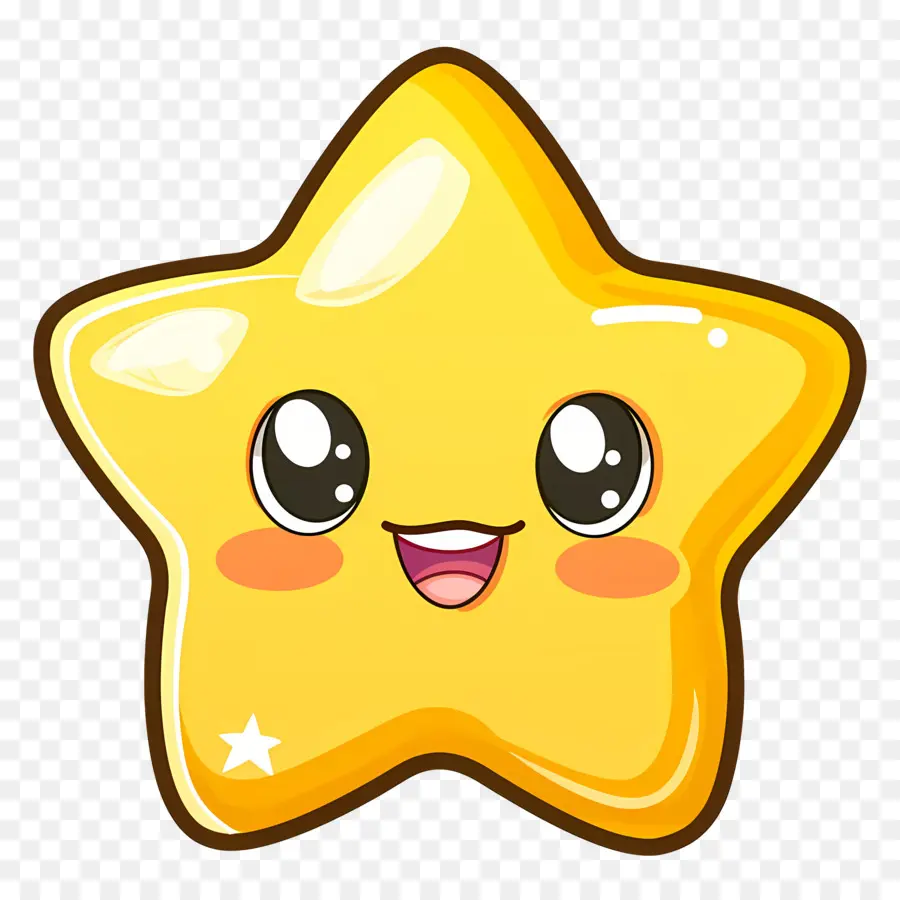 Estrela Kawaii，Estrela Fofa PNG