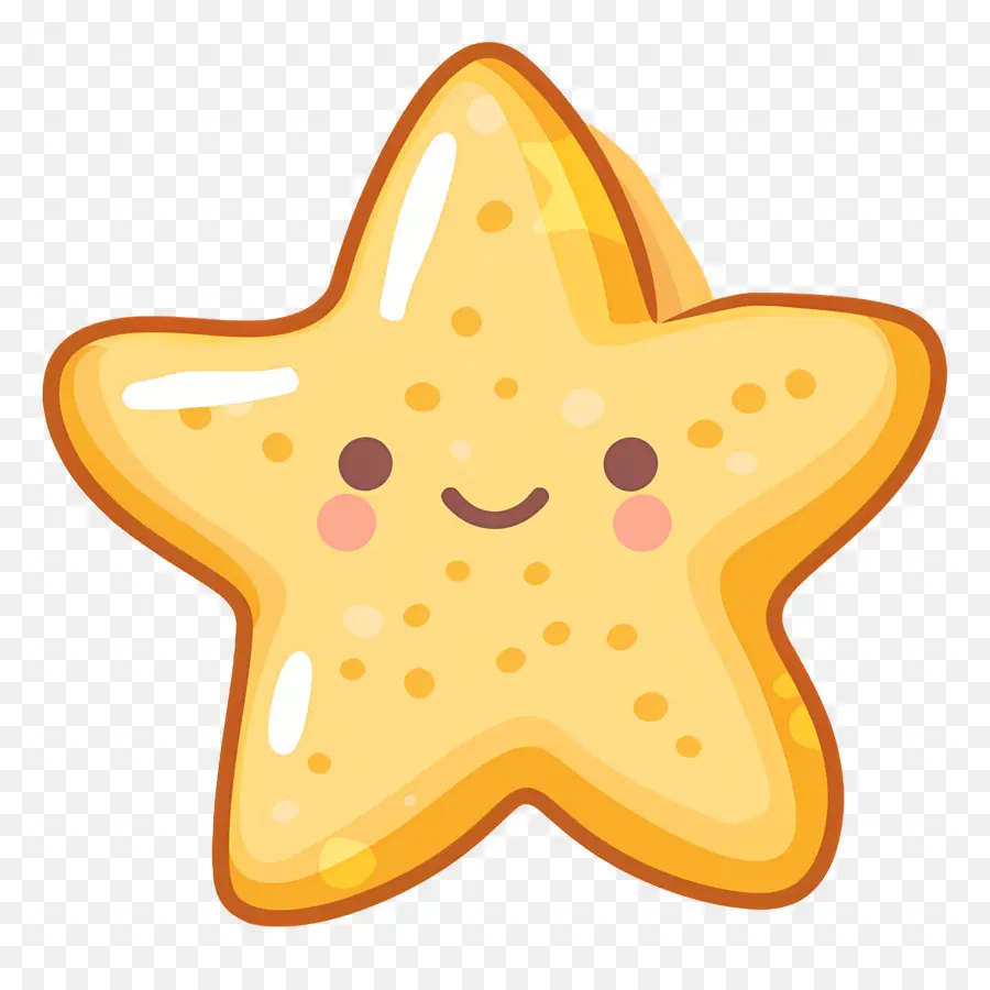 Estrela Kawaii，Estrela Sorridente PNG