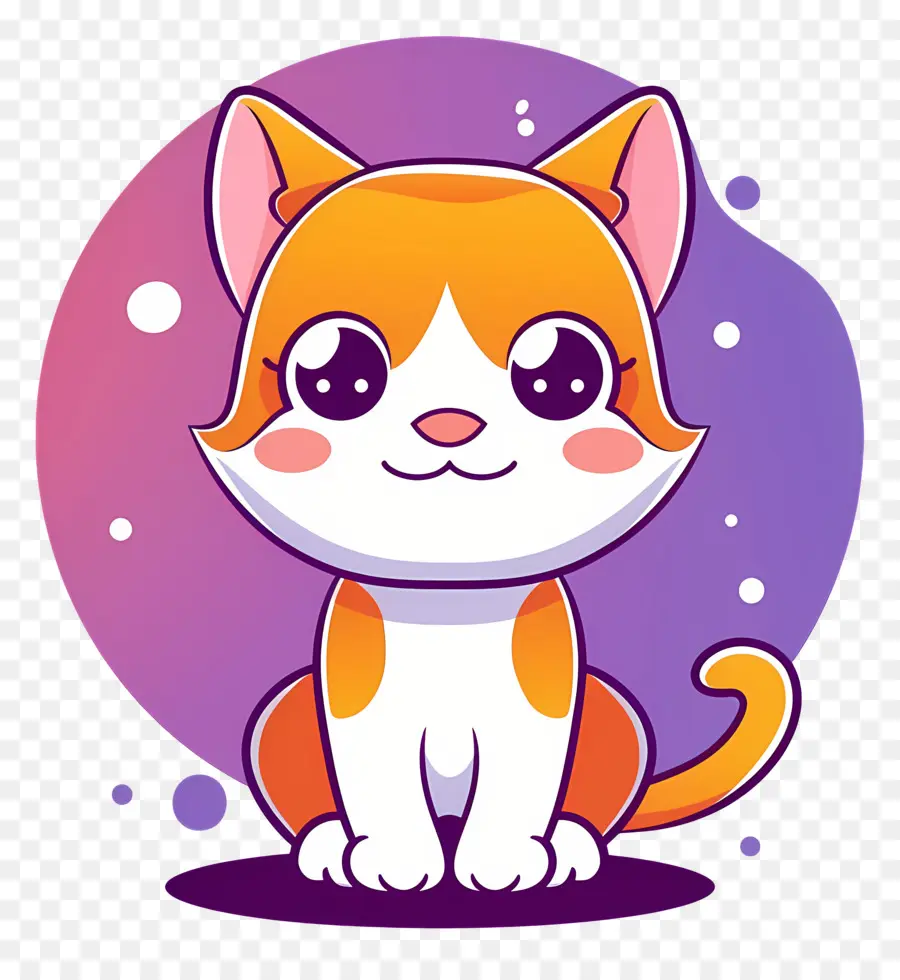 Desenho De Gato，Gato Branco E Laranja PNG