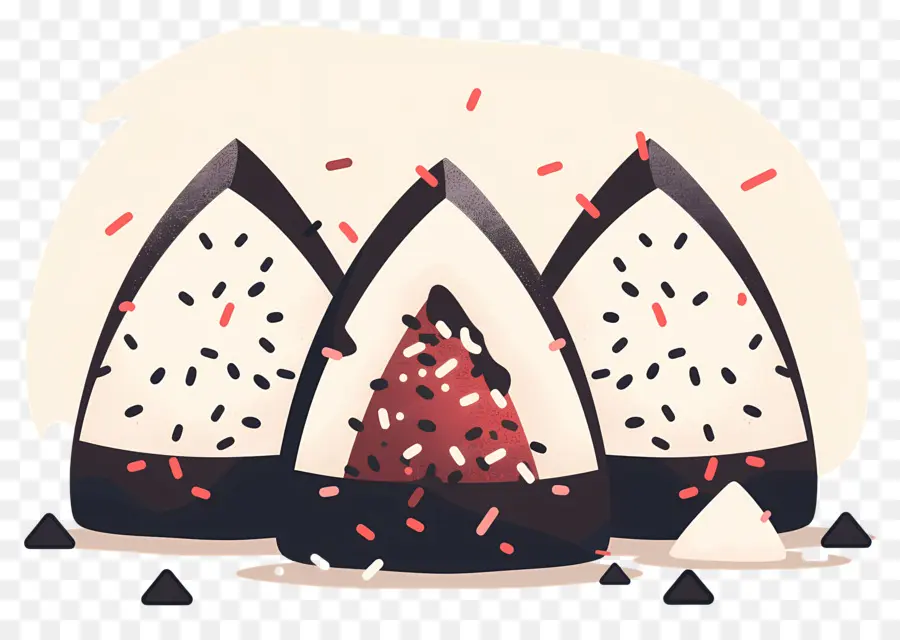 Umeboshi Onigiri，Ilustração De Onigiri PNG