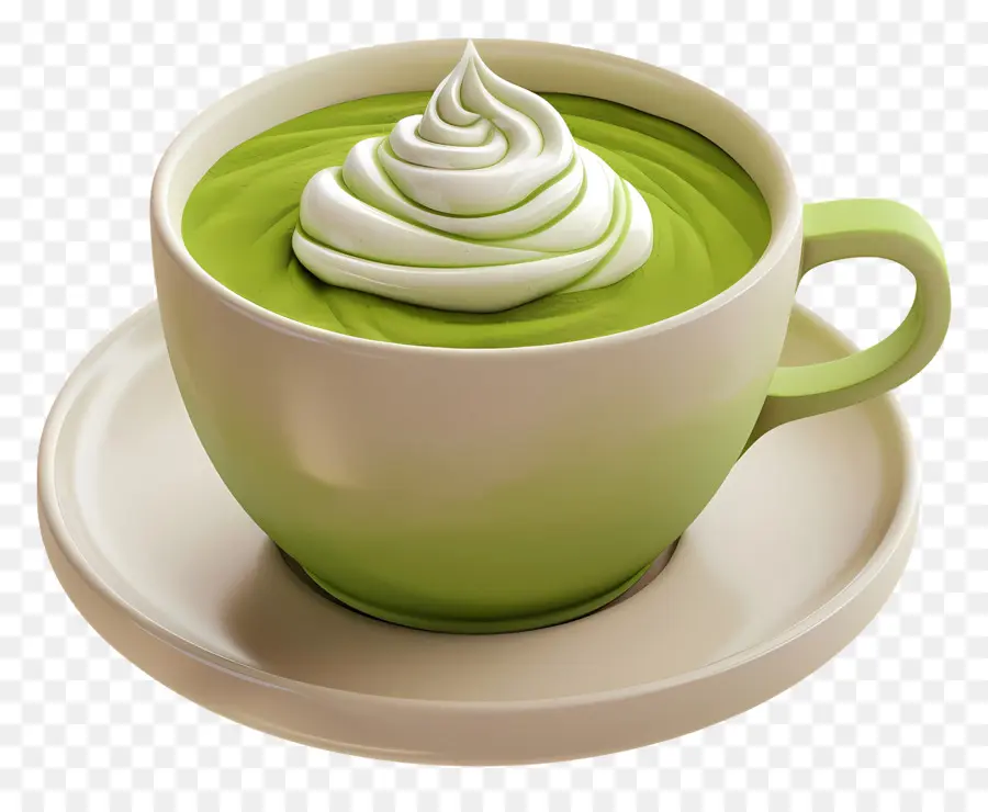 Matcha Latte，Bebida PNG