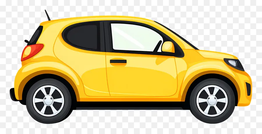 Carro Animado，Carro Amarelo PNG