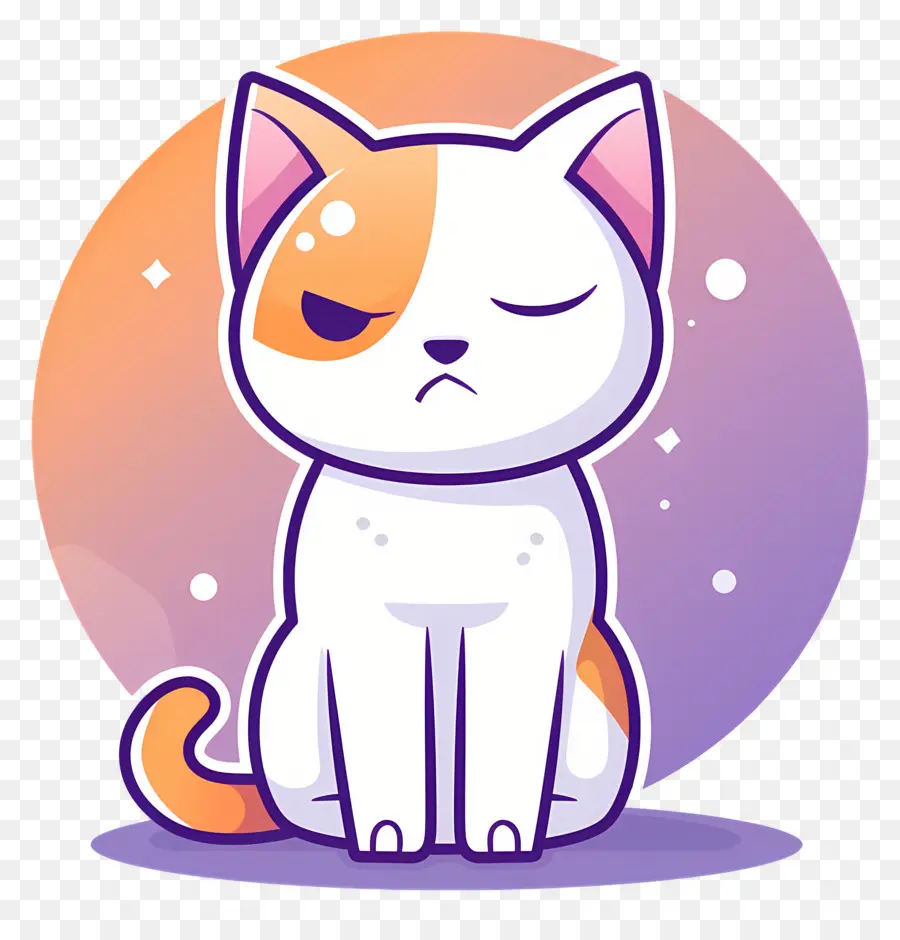 Desenho De Gato，Gato Branco E Laranja PNG