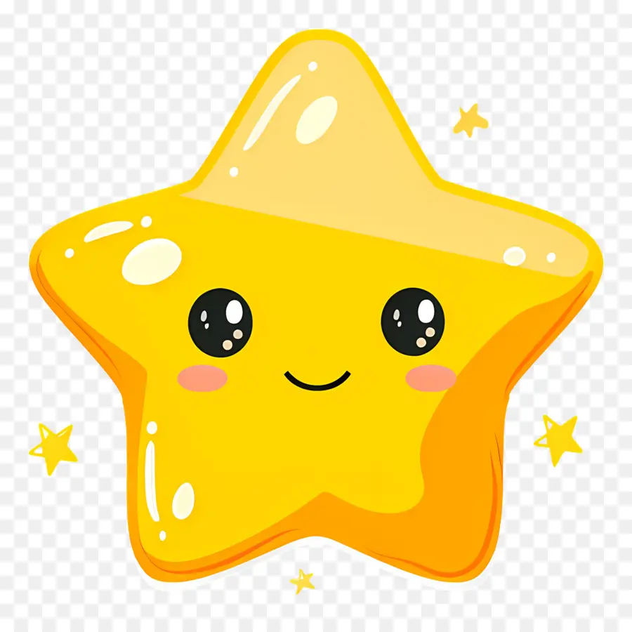 Estrela Kawaii，Estrela Fofa PNG