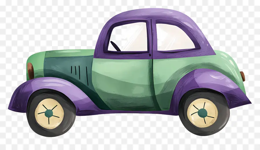 Carro De Desenho Animado，Carro De Brinquedo Colorido PNG