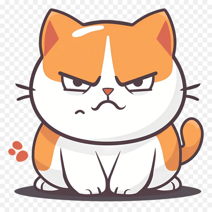 Desenho De Gato，Gato Irritado PNG