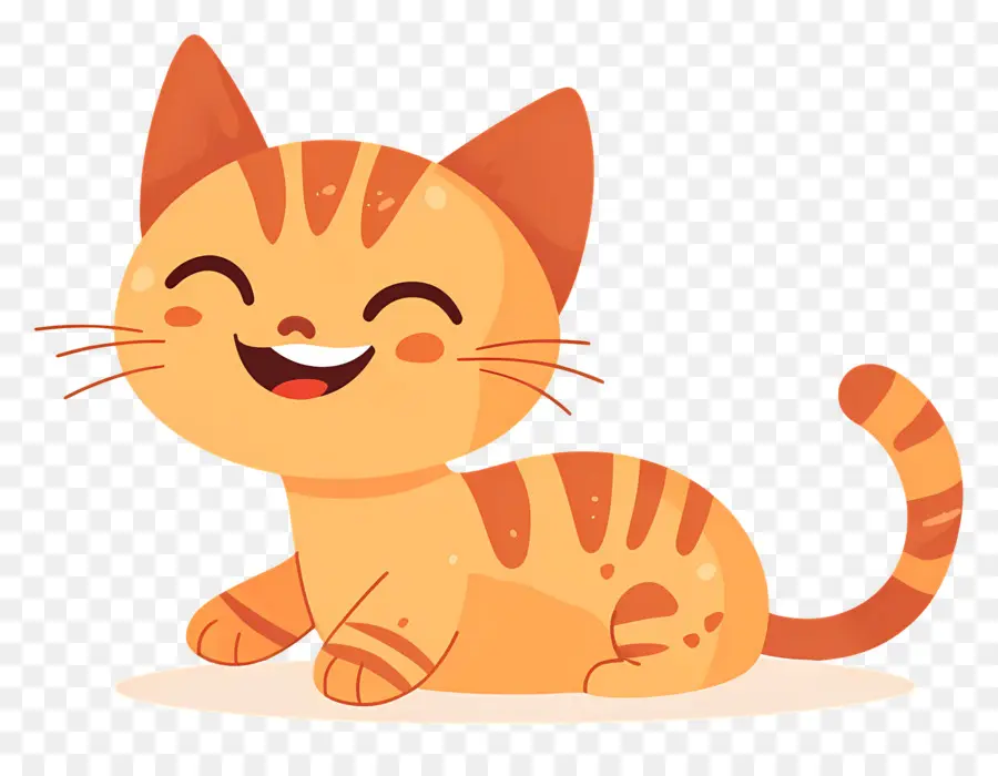 Desenho De Gato，Gato Laranja PNG